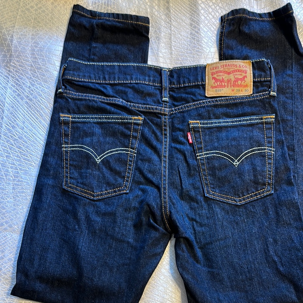 Levi's Blue Straight Jeans Iconic Design